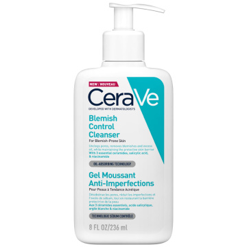 CeraVe Blemish Control Cleanser prausiklis probleminei, riebiai odai, 236 ml