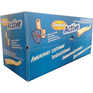 Dinadax Active jogurto skonio kramtomos lazdelės su cukrais. N50