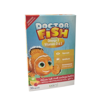 Doctor Fish Omega-3 vitamins D&E kramtomosios kapsulės, N30