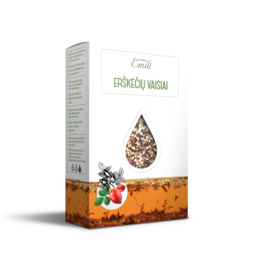 Erškėčių vaisiai (fr. Rosae) 100g Emili