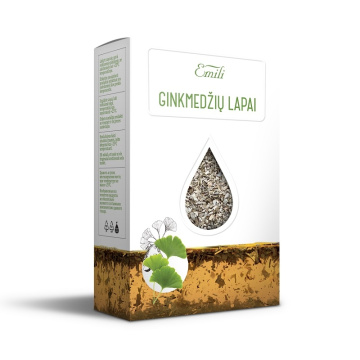 Ginkmedžių lapai (f. Ginkgo) 40g Emili