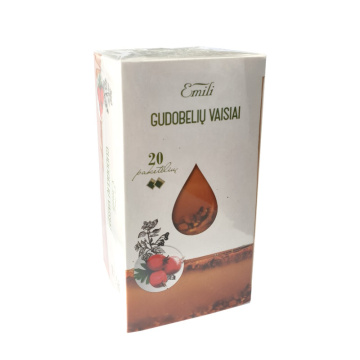 Gudobelių vaisių arbata (fr. Crataegi) 1,5g N20 Emili