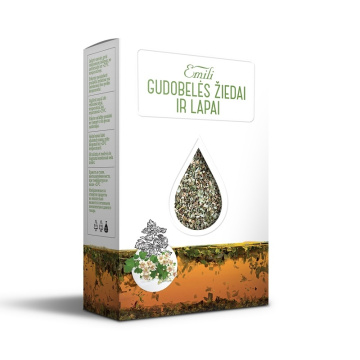 Gudobelės žiedai ir lapai (Crataegi fol. cum annulos) 40g Emili