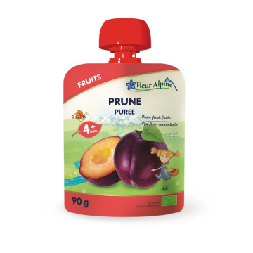 FLEUR ALPINE, ekologiška SLYVŲ tyrelė kūdikiams nuo 4 mėn., 90g