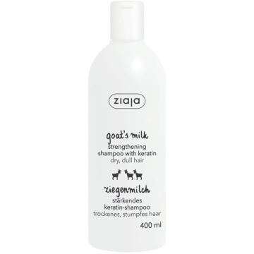 ZIAJA, ožkų pieno šampūnas su keratinu, 400ml
