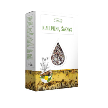Kiaulpienių šaknys (Radix Taraxaci) 40g Emili