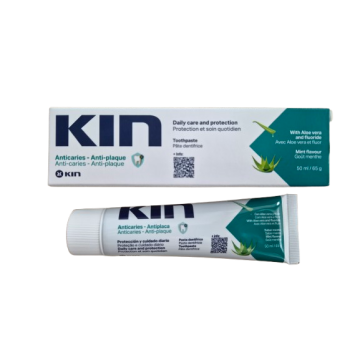 KIN Dantų pasta su fluoru ir alavijais, 50ml