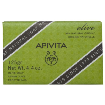 Apivita muilas Natural, su alyvuogėmis ir snapučiais, 125g