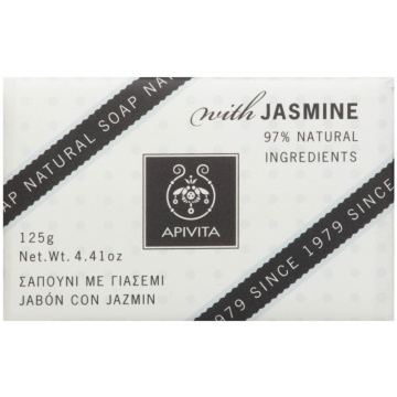 Apivita muilas Natural, su jazminais ir levandomis, 125g