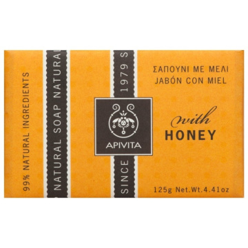Apivita muilas Natural, su medumi ir levandomis, 125g