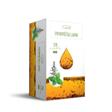 Pipirmėčių lapų arbata (f. Menthae) 1,5g N20 Emili