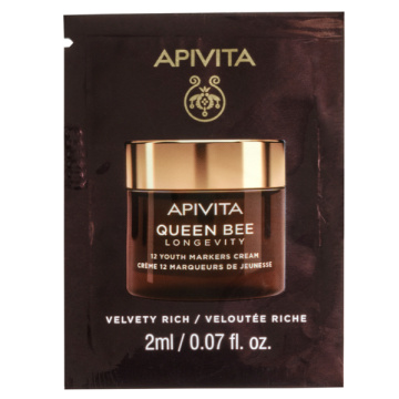 Mėg. APIVITA, QUEEN BEE LONGEVITY RICH veido kremas, 2ml