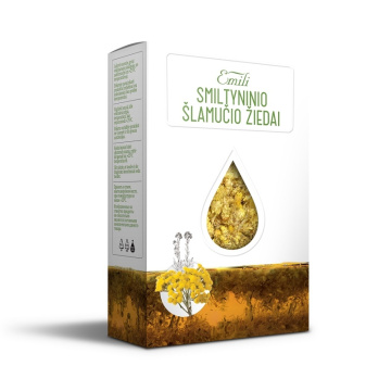 Smiltyninio šlamučio žiedai (flos Herlichrysi arenarii) 40g Emili
