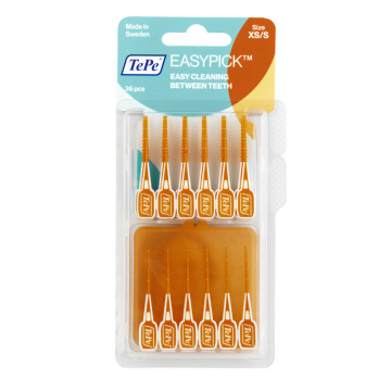 Dantų krapštukas EasyPick XS/S su dėkliuku, 36 vnt.