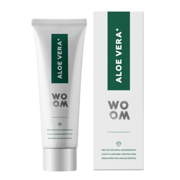 WOOM natūrali balinamoji dantų pasta ALOE VERA+, 75ml