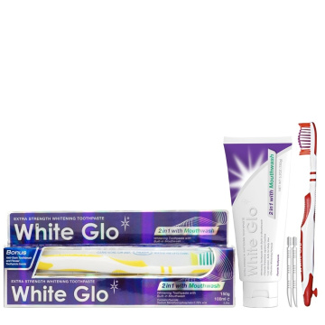 WHITE GLO valgendav hambapasta ja suuvesi ühes 2IN1 SUUVES, 150 g