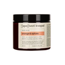 Kūno šveitiklis SPALVOTI KVAPAI Orange&Spices, 200ml