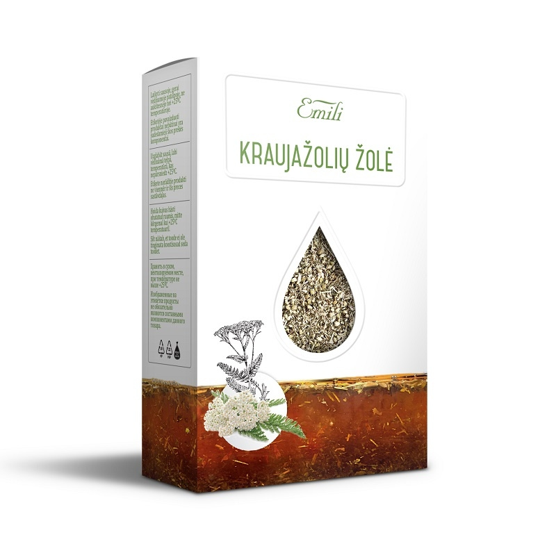 Kraujažolių žolė (h. Millefolii) 40g Emili - Pažeista pakuotė