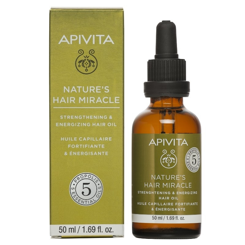 APIVITA HAIR MIRACLE plaukų aliejus, stiprinamasis, 50ml