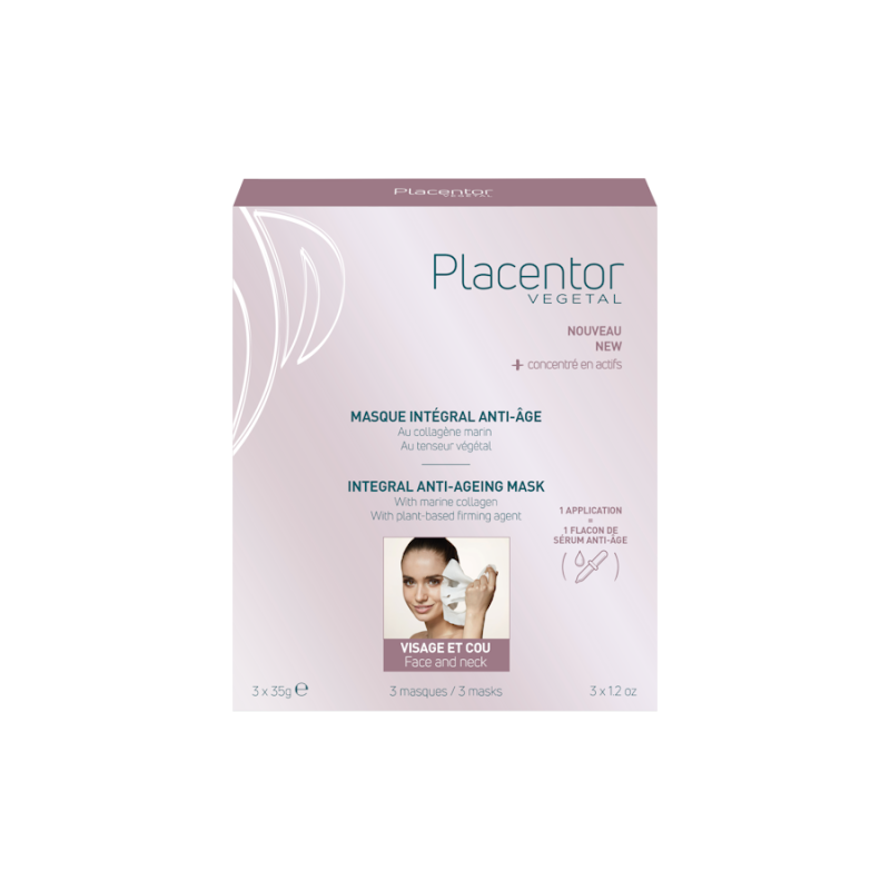 PLACENTOR Anti-Ageing odmładzająca maska do twarzy i szyi z kolagenem 35g N3