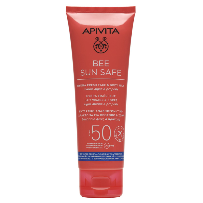APIVITA, BEE SUN SAFE pienelis SPF50, Travel size, 100ml