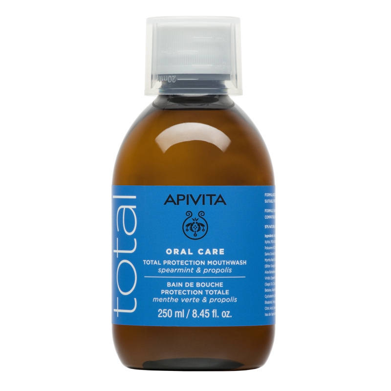 APIVITA, Total Protection burnos skalavimo skystis, 250ml