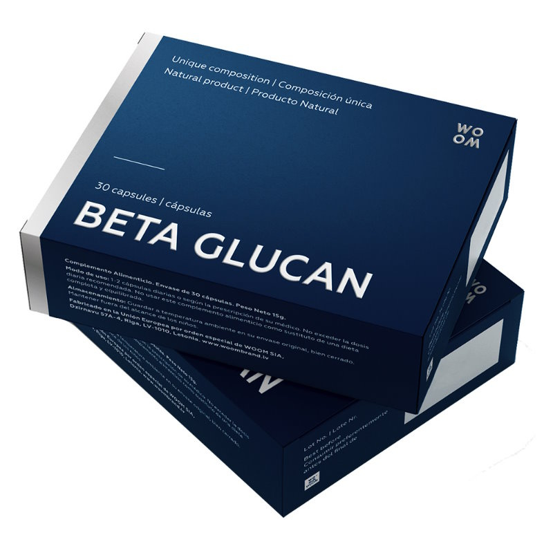 WOOM BETA GLIUCAN, maisto papildas, 30 kap.
