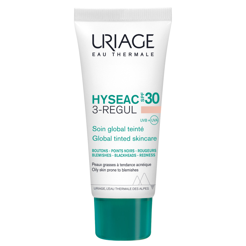 URIAGE, HYSEAC 3-REGUL+ SPF30, toninis kremas, 40ml