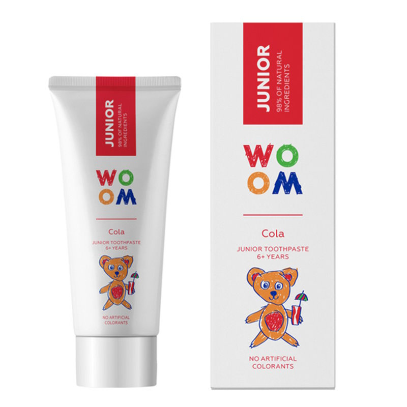 WOOM Junior hammastahna lapsille COLA, 50 ml