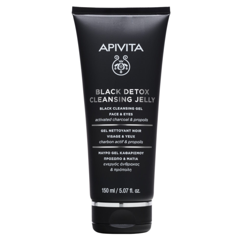 APIVITA BLACK prausiklis veido, gelinis, 150ml
