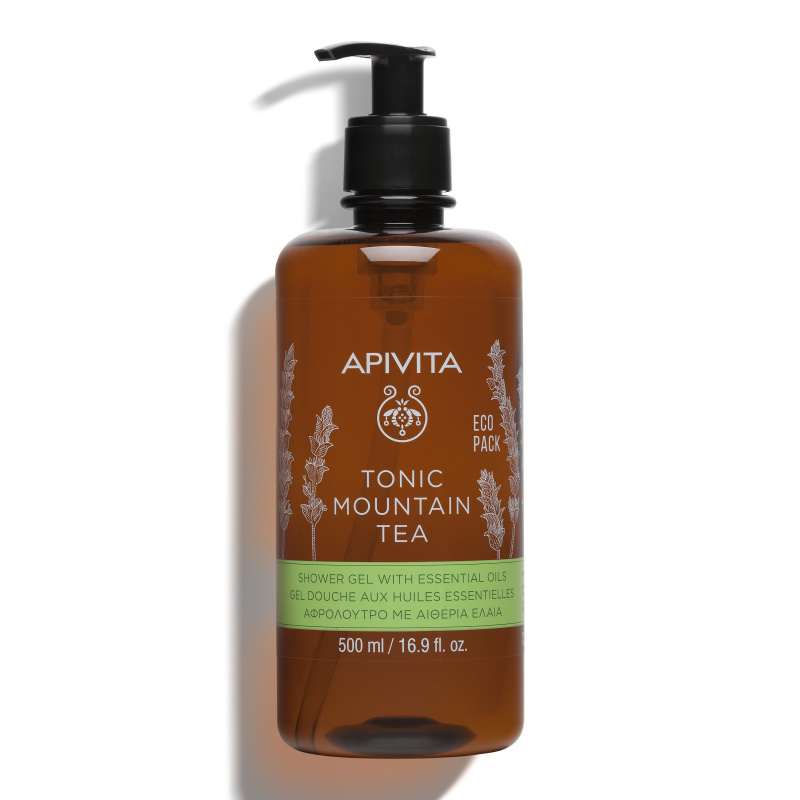 APIVITA prausiklis su kalnų arbata, tonizuojamasis, 500ml