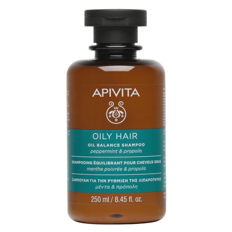 APIVITA, šampūnas riebiems plaukams, 250ml