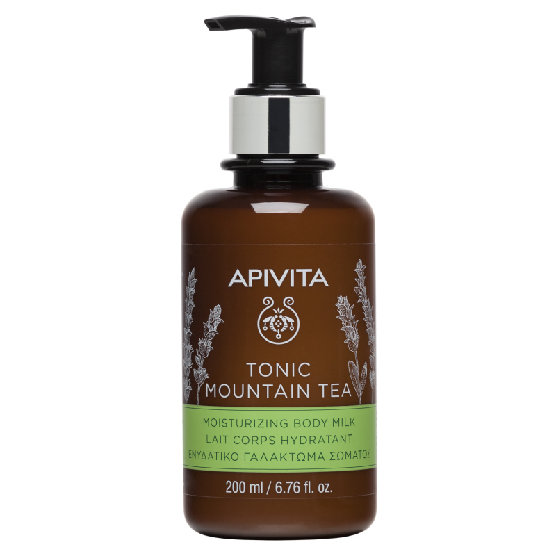 APIVITA Pienelis kūnui, su kalnų arbata, tonizuojamasis, 200ml