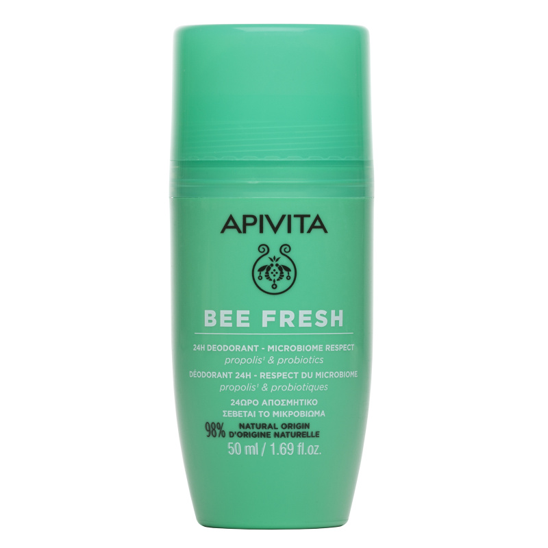 APIVITA BEE FRESH dezodorantas, rutulinis, 50ml