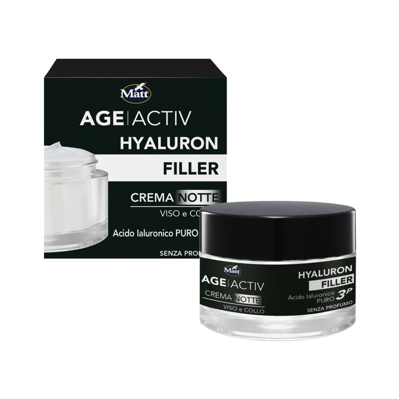 MATT Hyaluron Filler yövoide kasvoille ja dekolteelle, 50 ml