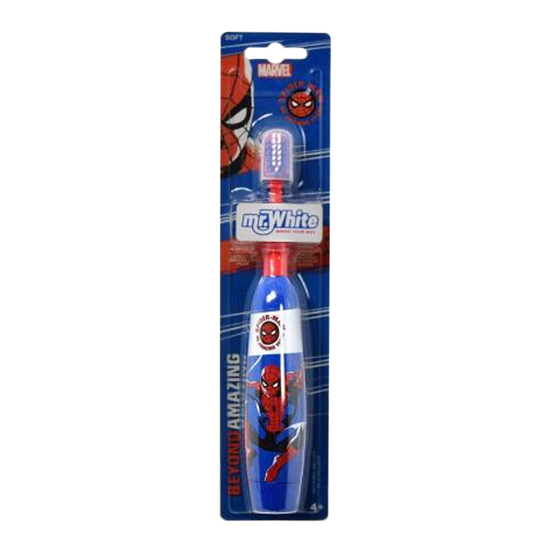 Mr. White SPIDER-MAN elektryczna wibrująca szczoteczka do zębów dla dzieci od 4 lat, 1 szt.