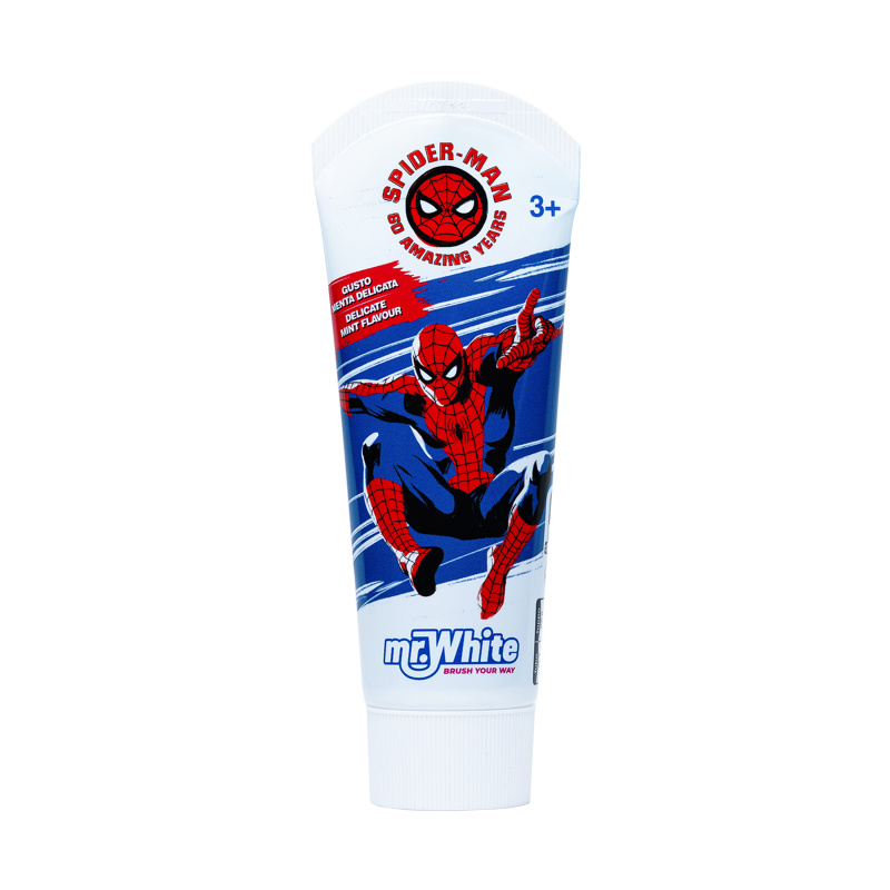 Mr. White SPIDER-MAN hammastahna lapsille 3 v alkaen, 75 ml