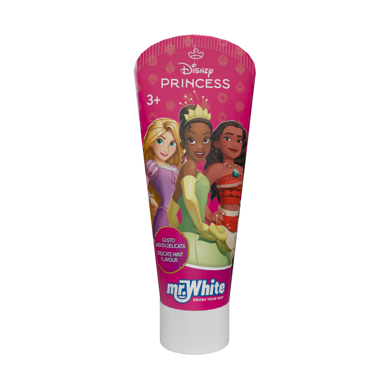 Mr. White DISNEY PRINCESS hammastahna lapsille 3 v alkaen, 75 ml