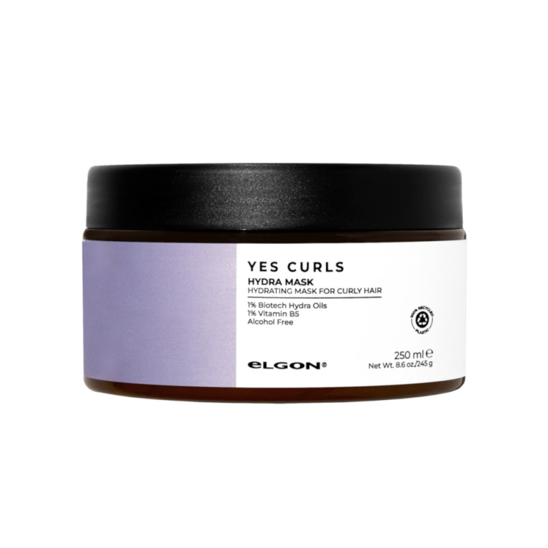 ELGON YES CURLS drėkinamoji kaukė garbanotiems plaukams HYDRA, 250 ml
