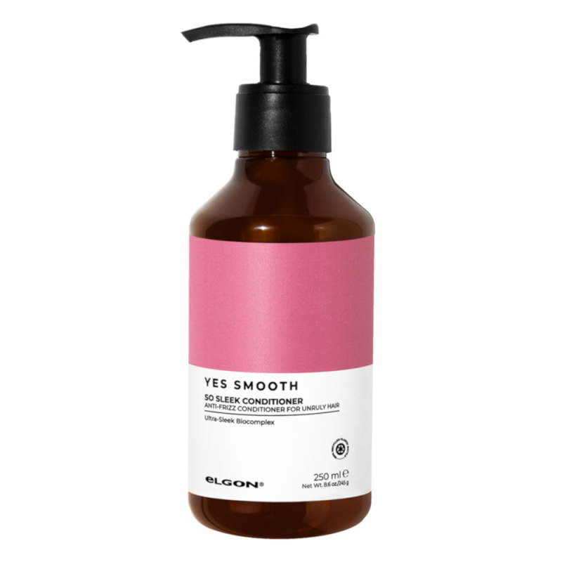 YES SMOOTH kondicionerius veltis linkusiems plaukams SO SLEEK, 250 ml.