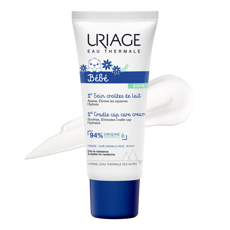 URIAGE, BABY 1st kremas pleiskanų luobelei šalinti, 40ml