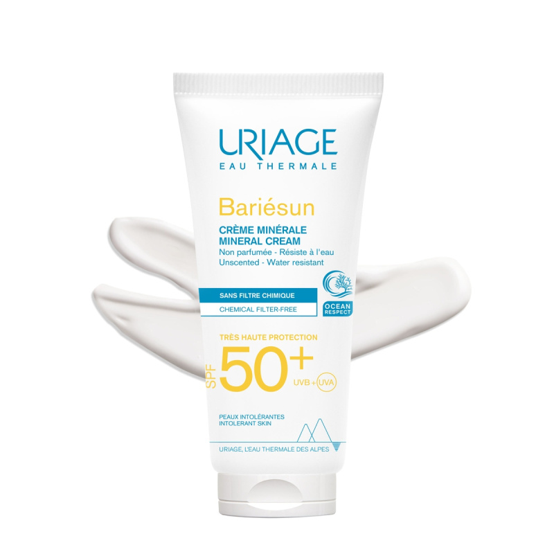 URIAGE, BARIESUN MINERALE, apsauginis kremas, SPF50+, 100 ml