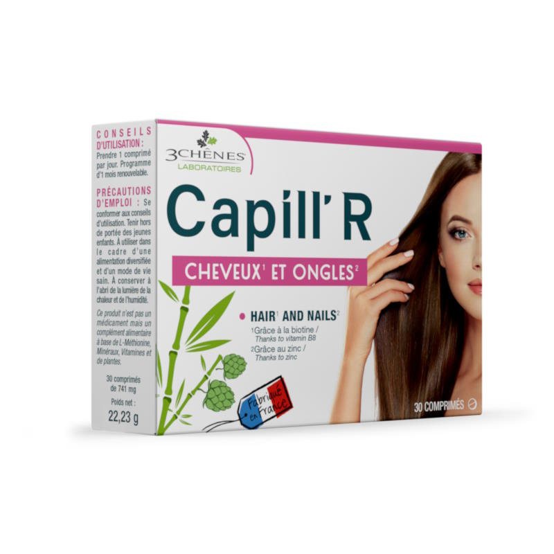 3C PHARMA CAPILL‘R plaukams, nagams, odai, tabletės N30