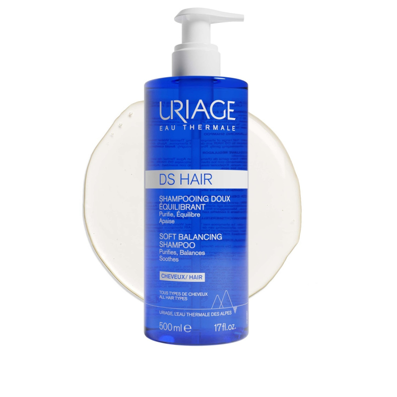 URIAGE, D.S. šampūnas, švelnus balansuojamasis, 500ml