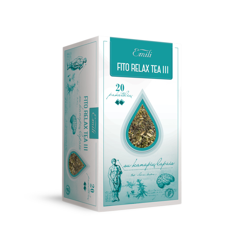 FITO RELAX III arbata su kanapių lapais, 1,5g N20 Emili