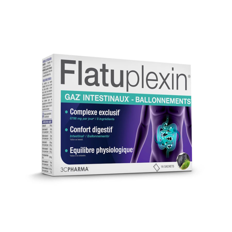 3C PHARMA FLATUPLEXIN, nuo 3m., milteliai geriamajam tirpalui N16
