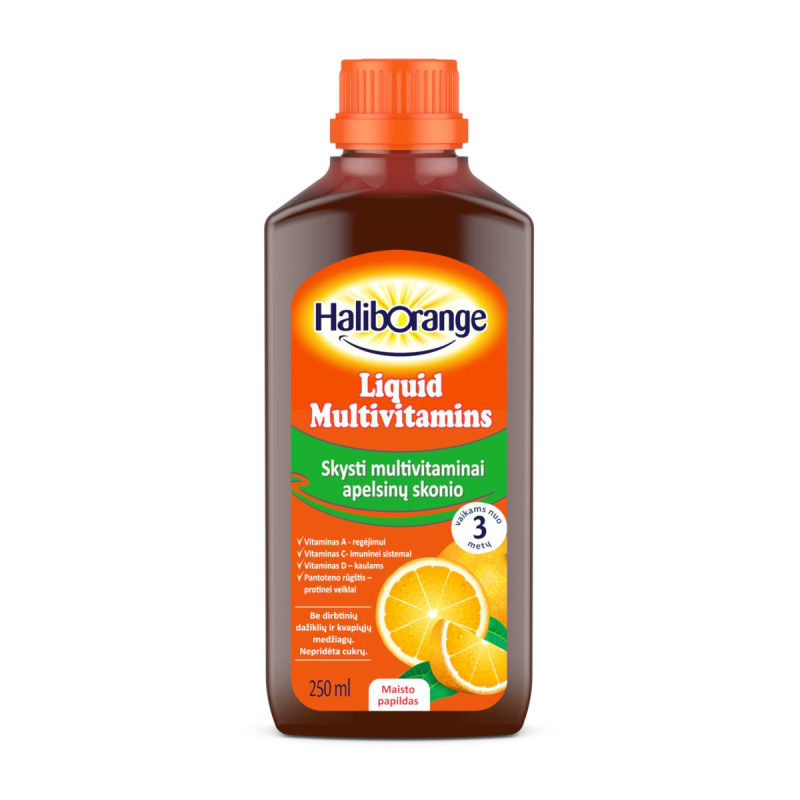 Haliborange Liquid Multivitamins Orange 3+ 250 ml
