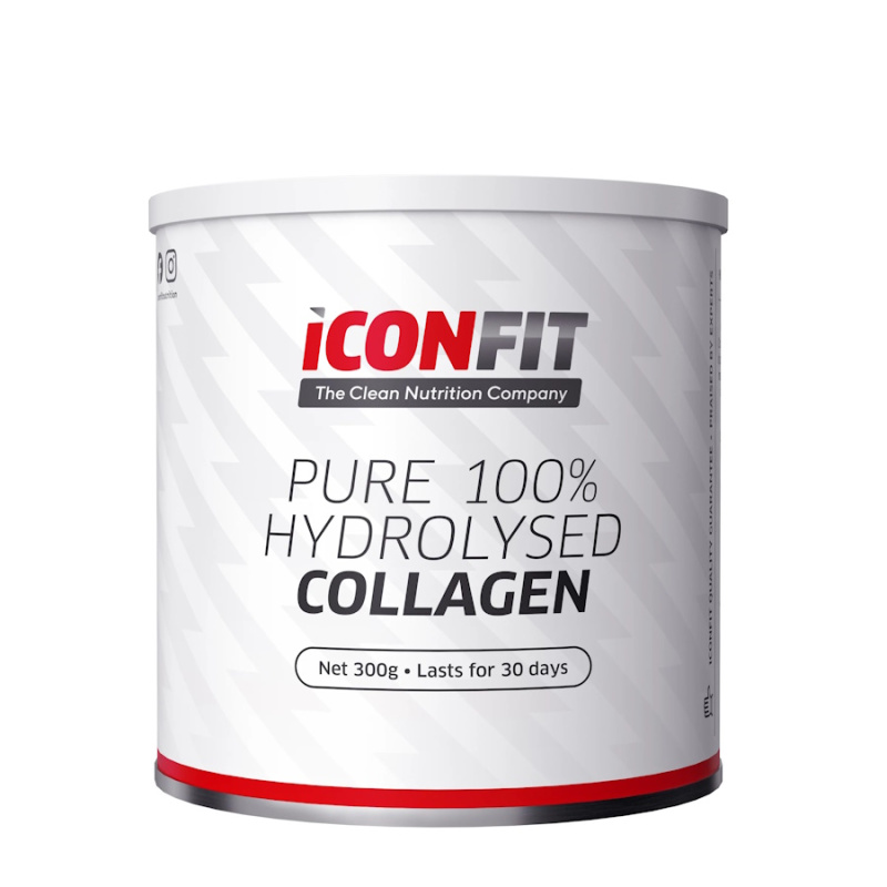 ICONFIT, Hidrolizuotas kolagenas + vitaminas C, natūralaus skonio, 300g