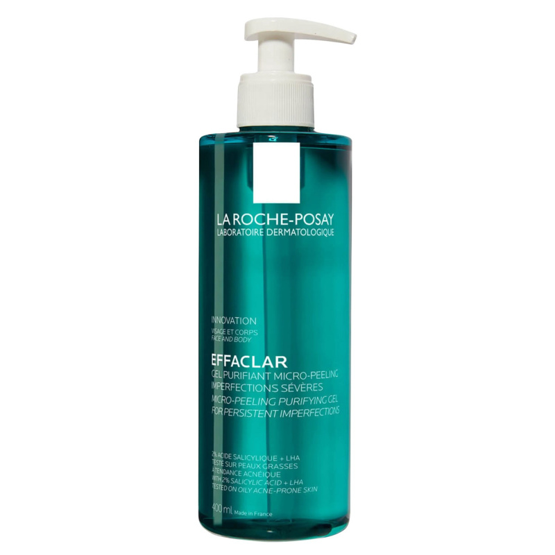 LA ROCHE-POSAY, prausimosi gelis EFFACLAR MICRO-PEELING, 400 ml