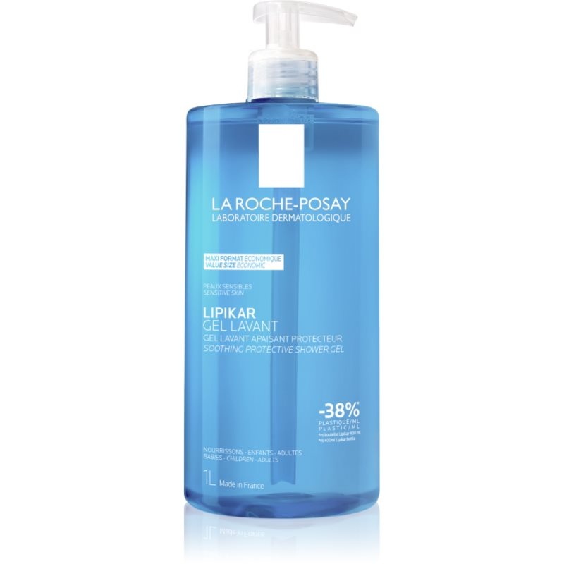 LA ROCHE-POSAY, gelinis prausiklis LIPIKAR GEL, 1l